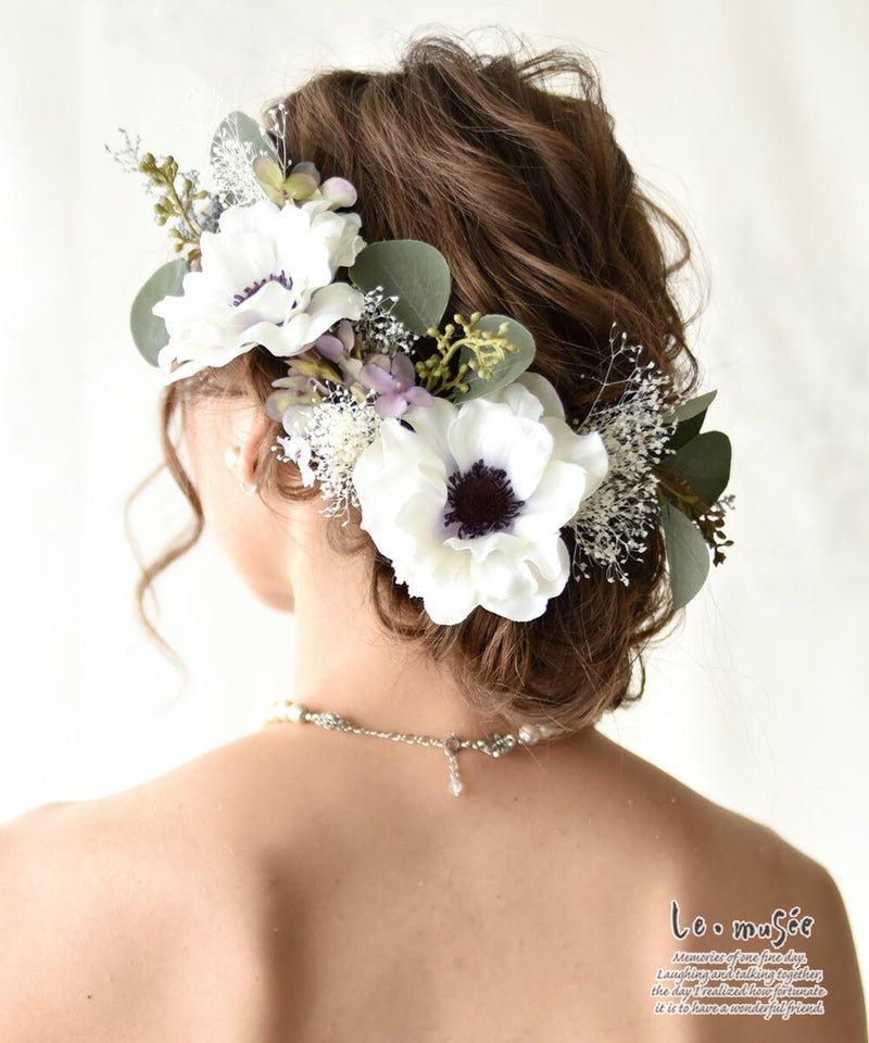 美品 ウエディング ヘッドアクセサリー 花かんむり 髪飾り ヘッドドレス